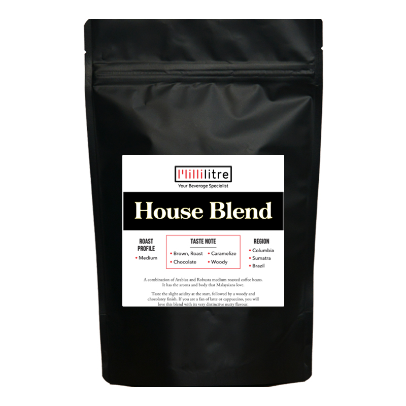 Medium Roasted House Blend Coffee Bean Millilitre Beverage