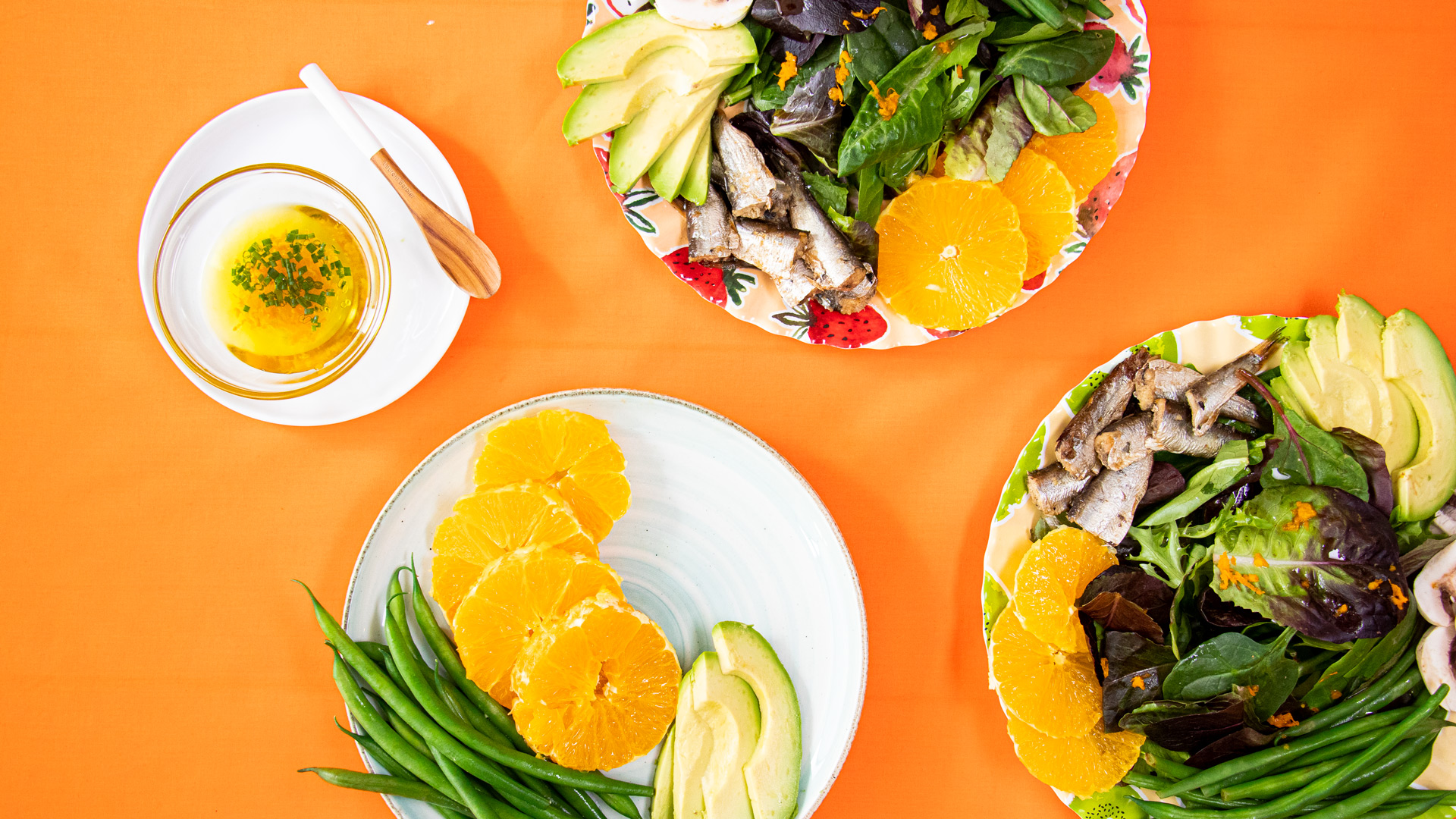 Sardine Summer Salad with Orange Vinaigrette Club des Millionnaires