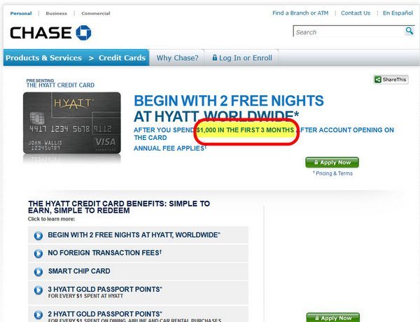 Chase Hyatt Credit Card Million Mile Secrets