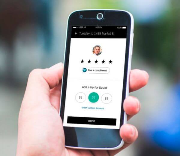 Uber InApp Tipping Million Mile Secrets