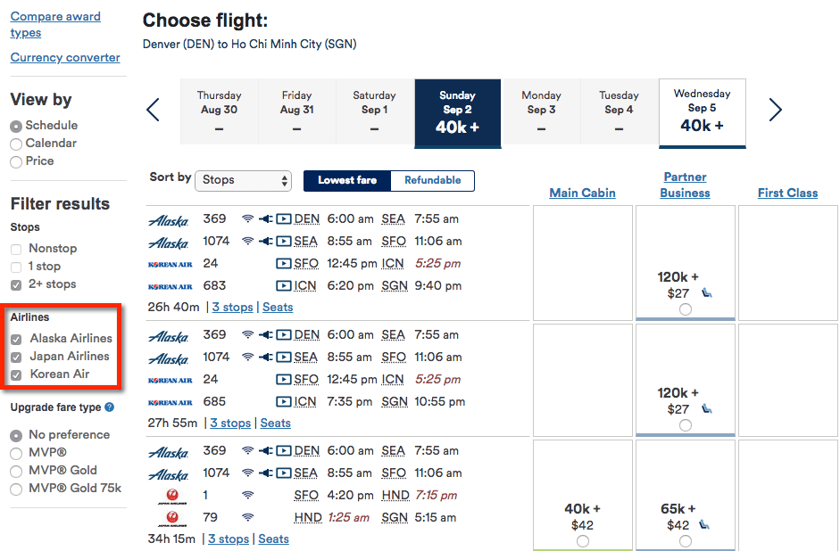 Alaska Air Miles Redemption Chart A Visual Reference of Charts Chart