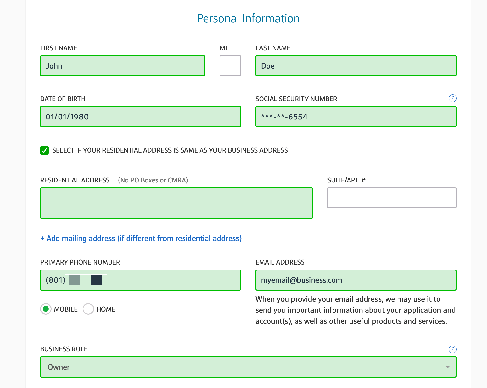 Capital One business card application Million Mile Secrets