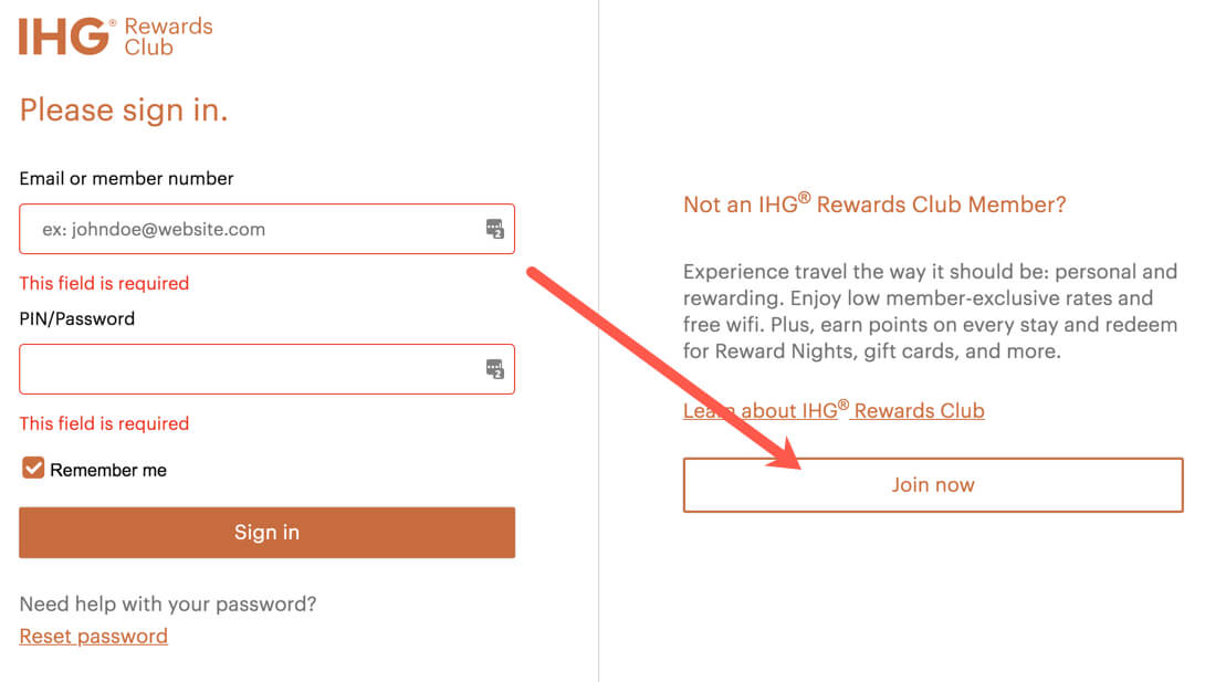 How to set up a IHG account Million Mile Secrets