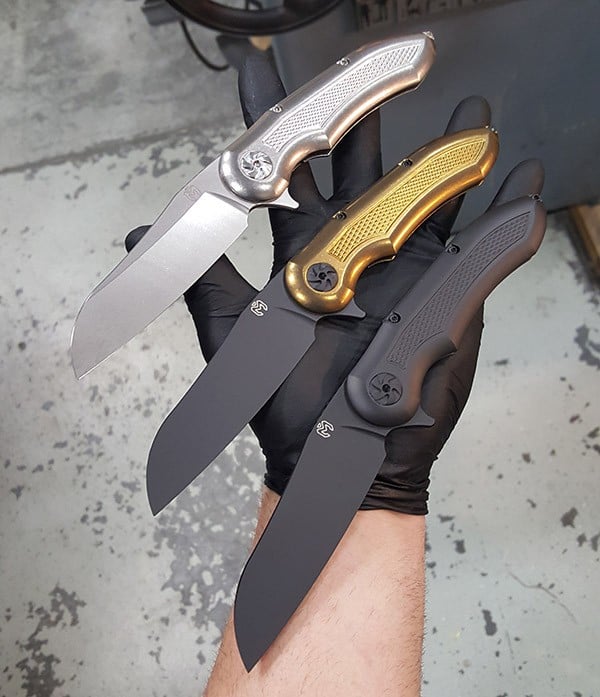 Discontinued Milled Pattern Design Custom Knife Millit Knives