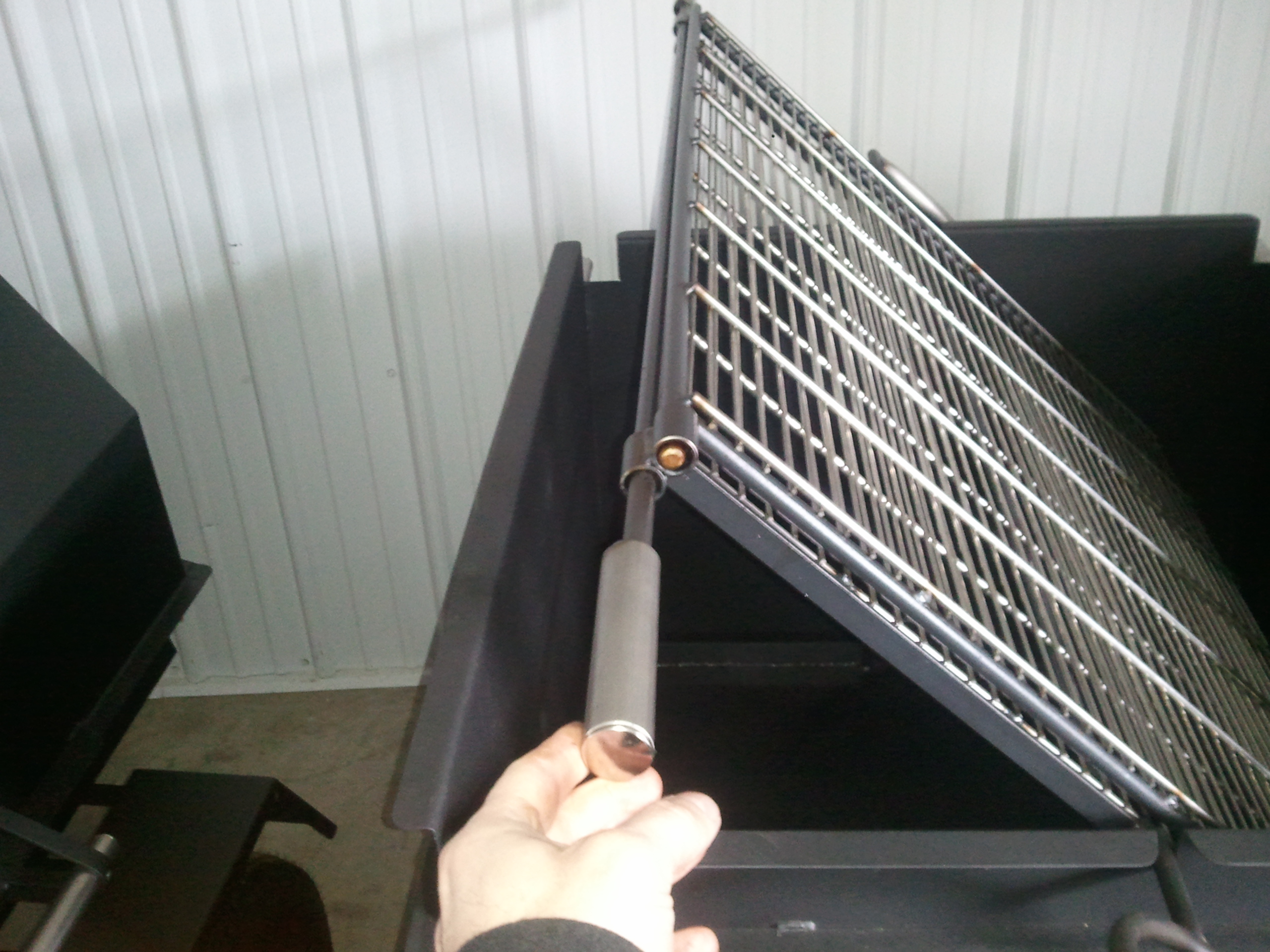 Charcoal Chicken Grill with Wheels and Hitch Badger's Millside Farm