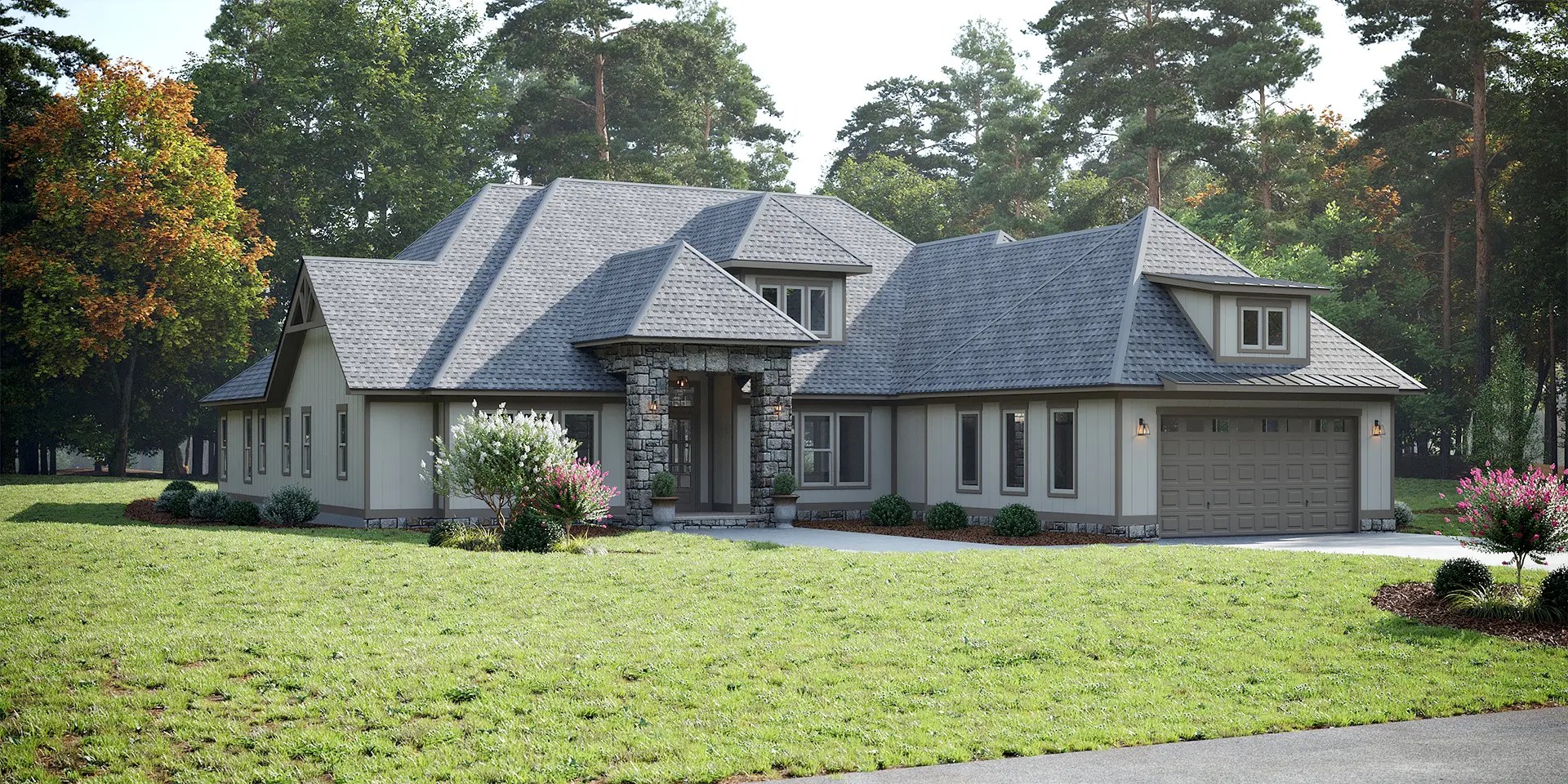 The Riverstone House 90, 2 Car, Right (Front Entry) Lot 9 New