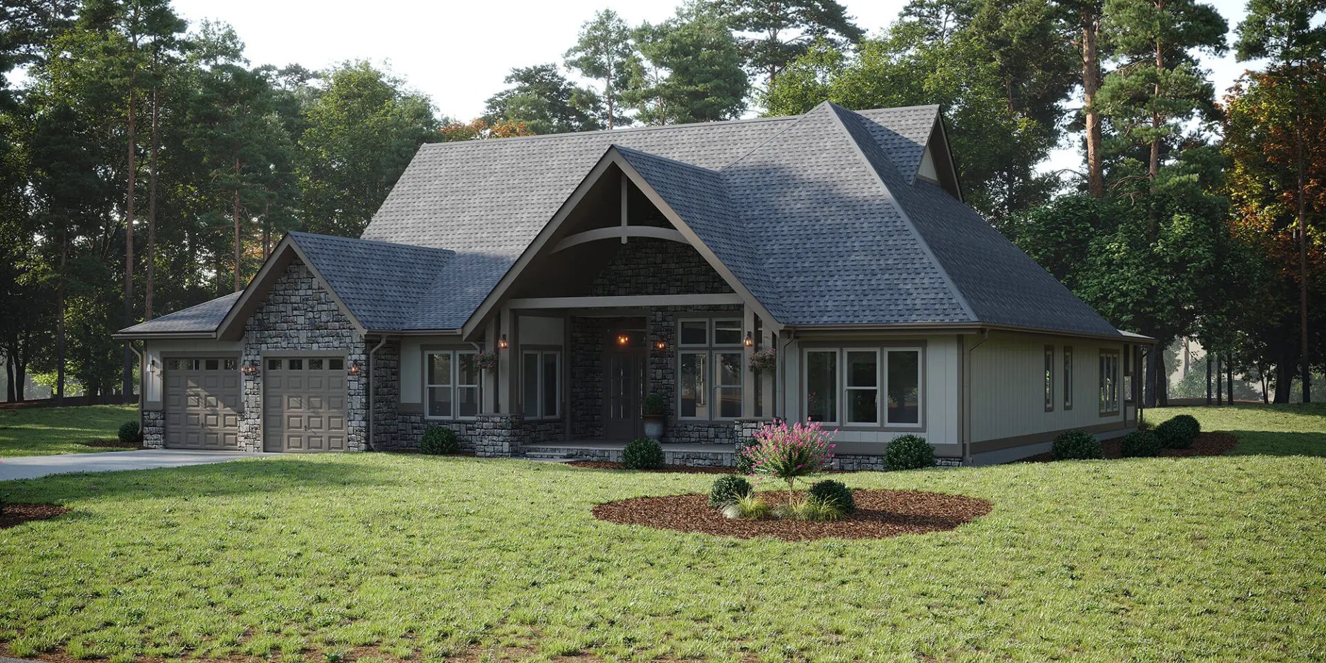 Ridgewood House 90L, 3 cars (Lot 53) Mills River New Homes