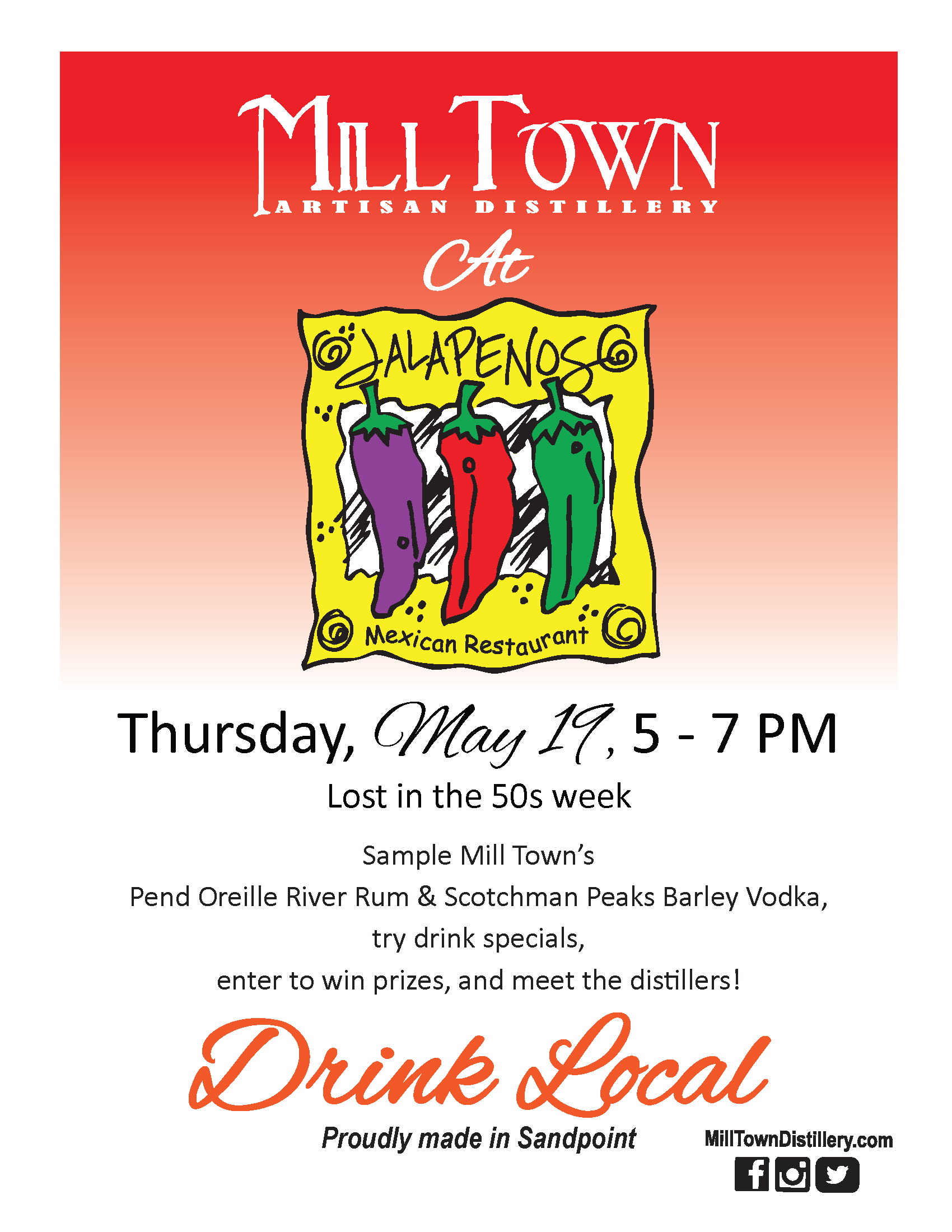 jalapenosposter Mill Town Distillery