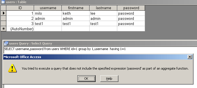 SQL Injection for Microsoft Access Milo2012's Security Blog
