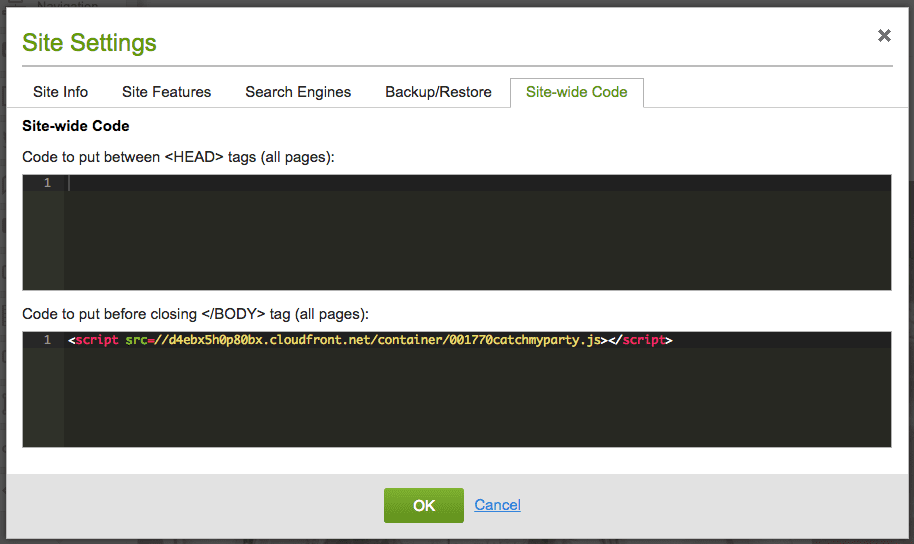 GoDaddy site Builder Install Instructions MiloTree
