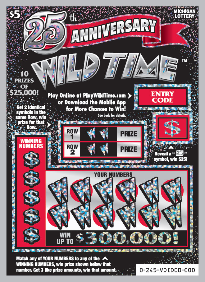 Michigan Lottery Celebrates 25 Years of Wild Time Instant Games