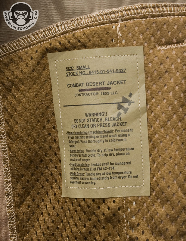 180's LLC Marine Corps Combat Desert Jacket