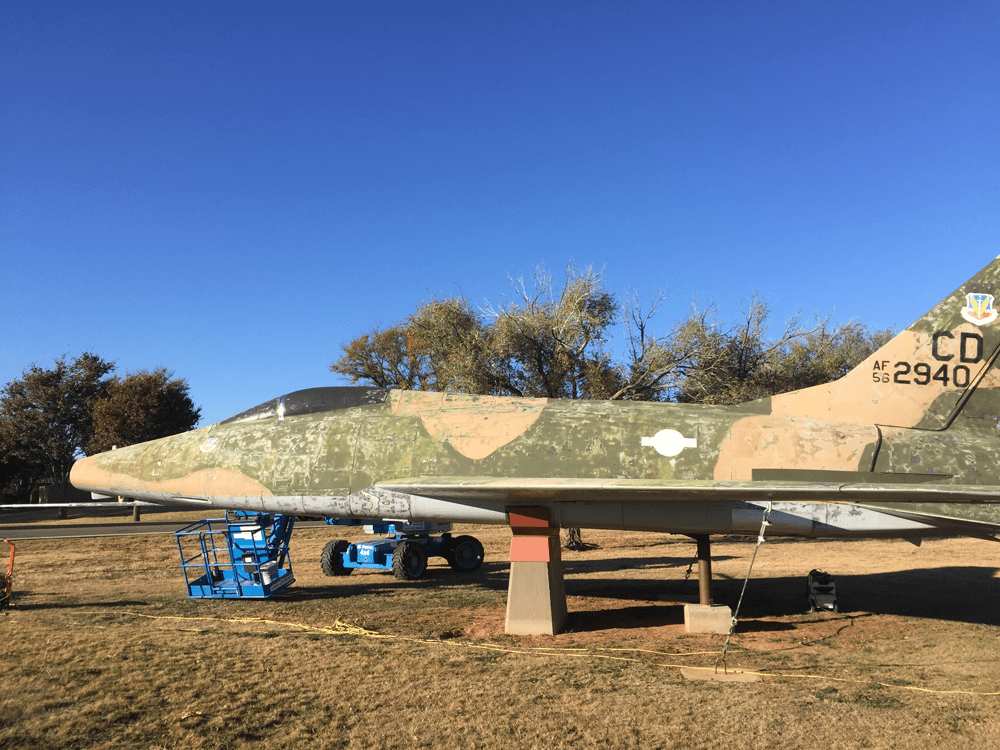 Static Display Cannon Air Force Base Before MILSPRAY®