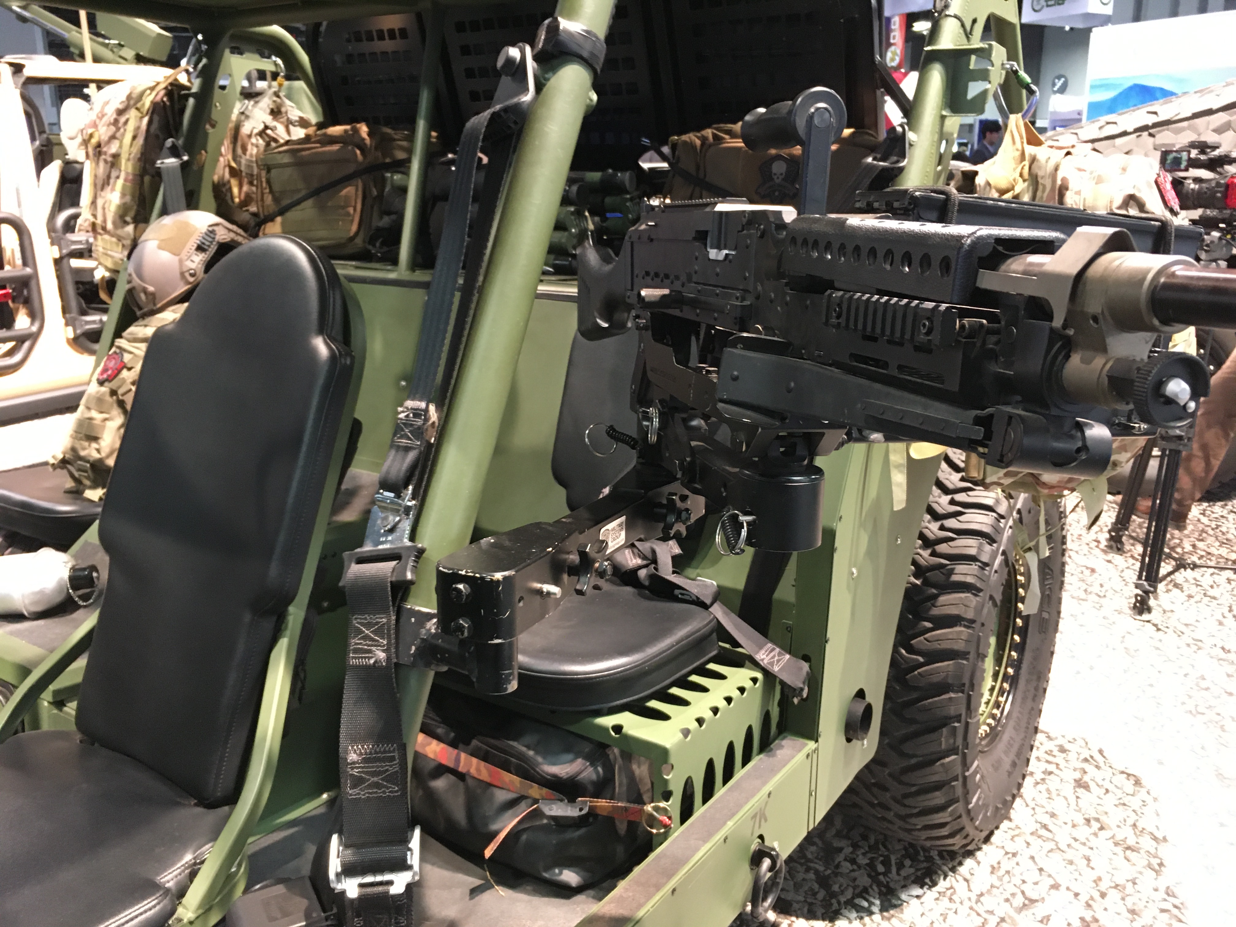 MSG Swing Arm and Machine Gun Mount on AM General XLT3 Military