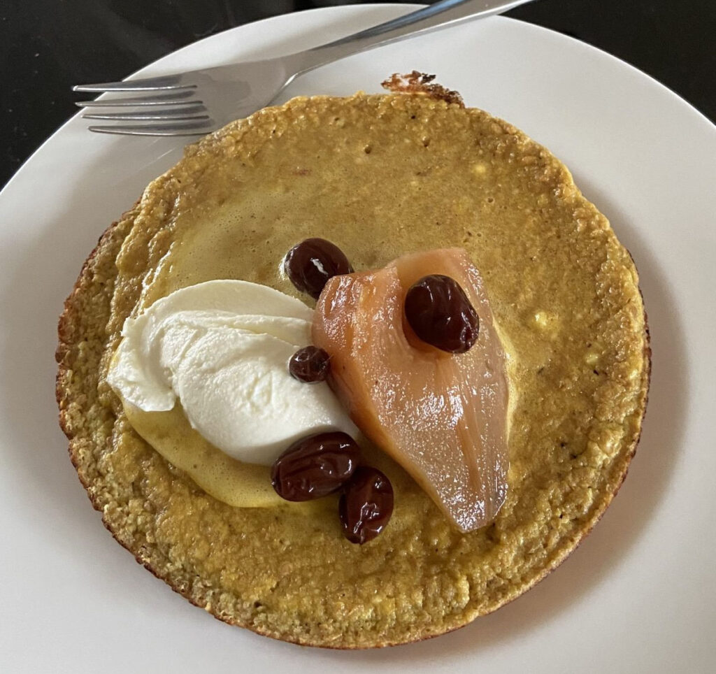 Banana and Flaxseed Pancake Mim Beim