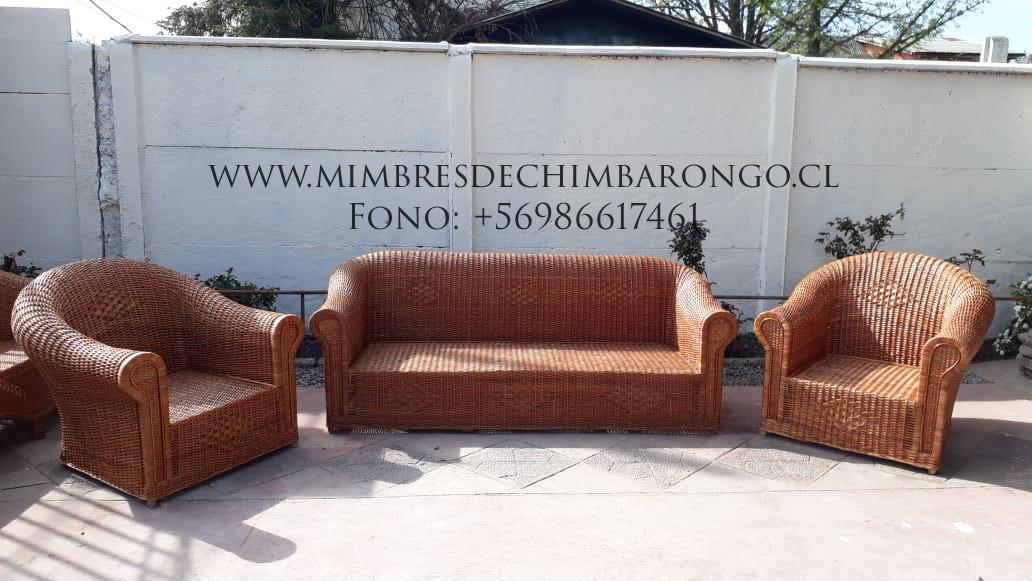 LIVING DE MIMBRE GRACIELA Mimbres de Chimbarongo