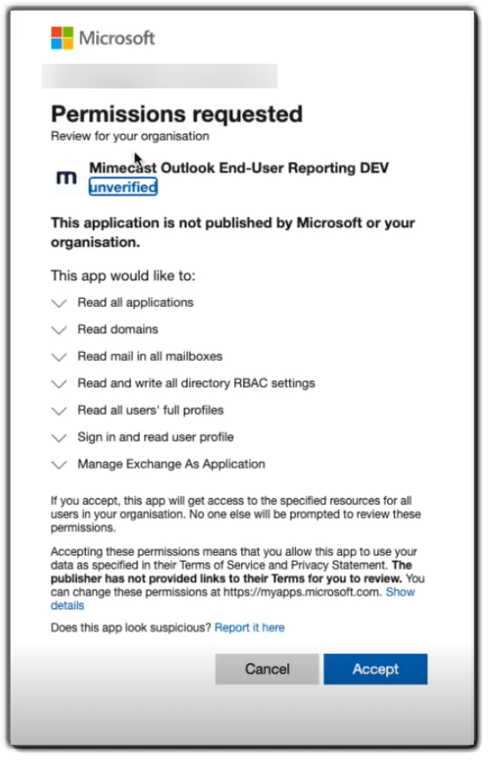 End User Applications Configuring Outlook EndUser Reporting Mimecast