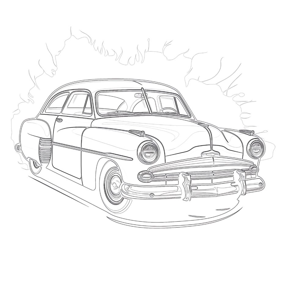 Automobile Coloring Page Coloring Pages Mimi Panda