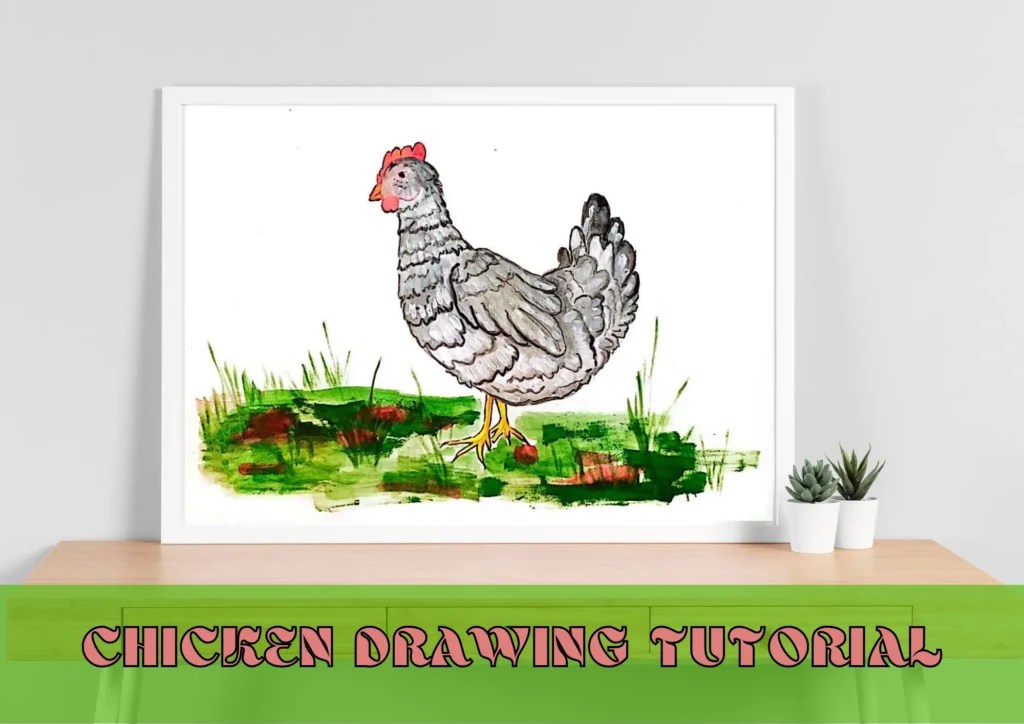 How to Draw a Chicken A StepbyStep How to Mimi Panda
