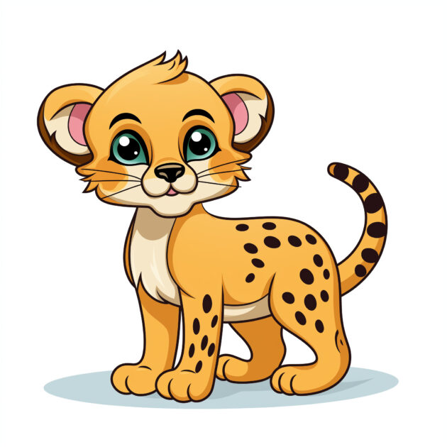 Colouring Cheetah Coloring Page Coloring Pages Mimi Panda