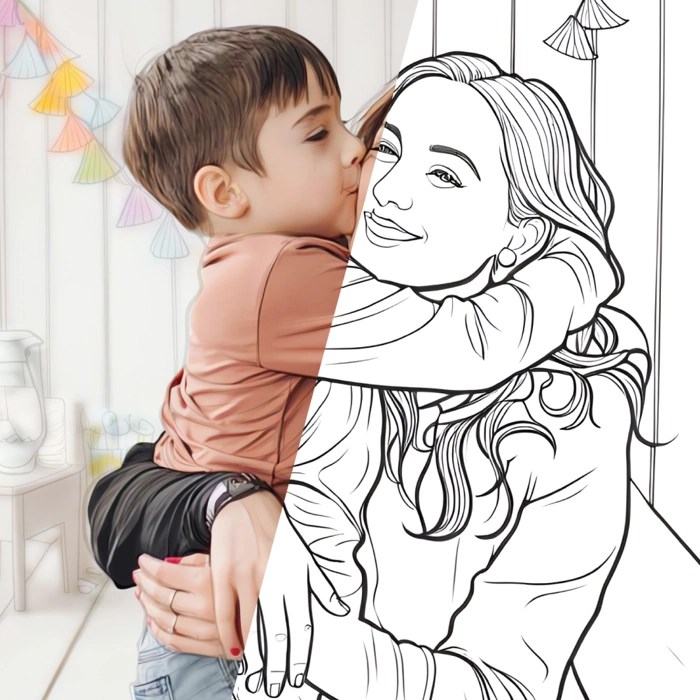 Convert Photo to Coloring Page Online Mimi Panda