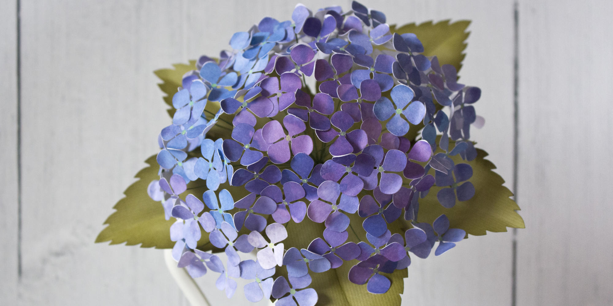 Paper Hydrangeas Making Watercolour Flowers Mimi Codd
