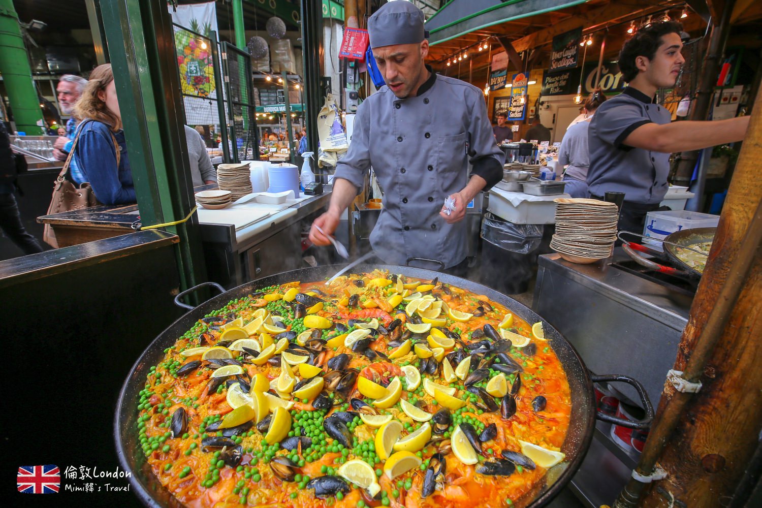 【倫敦景點】博羅市場 Borough Market：必逛平價倫敦美食集中地，大鍋炒也太誘人