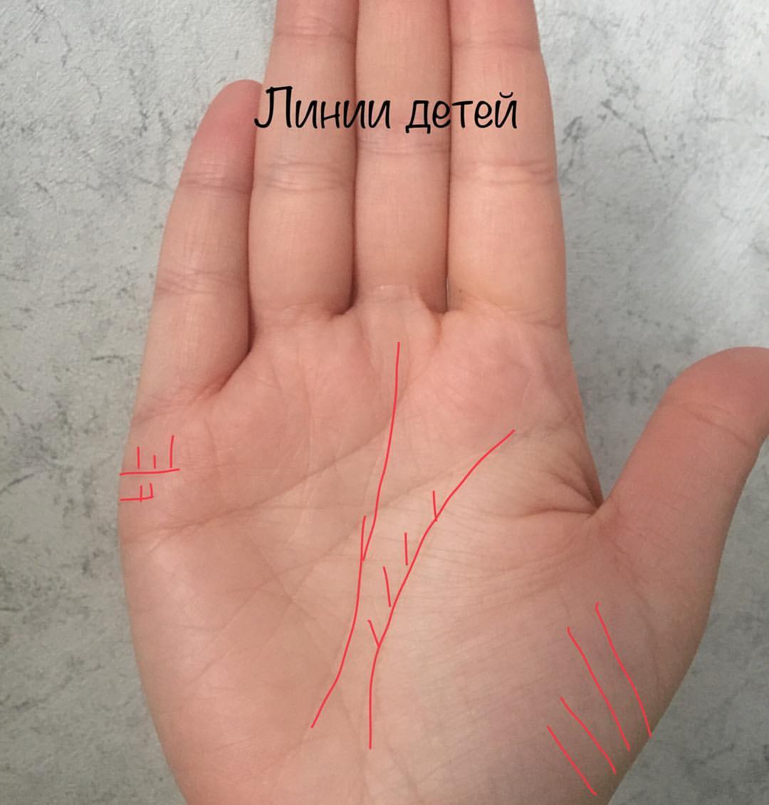 Гадания по руке на то, сколько будет детей как погадать, линии детей, фото