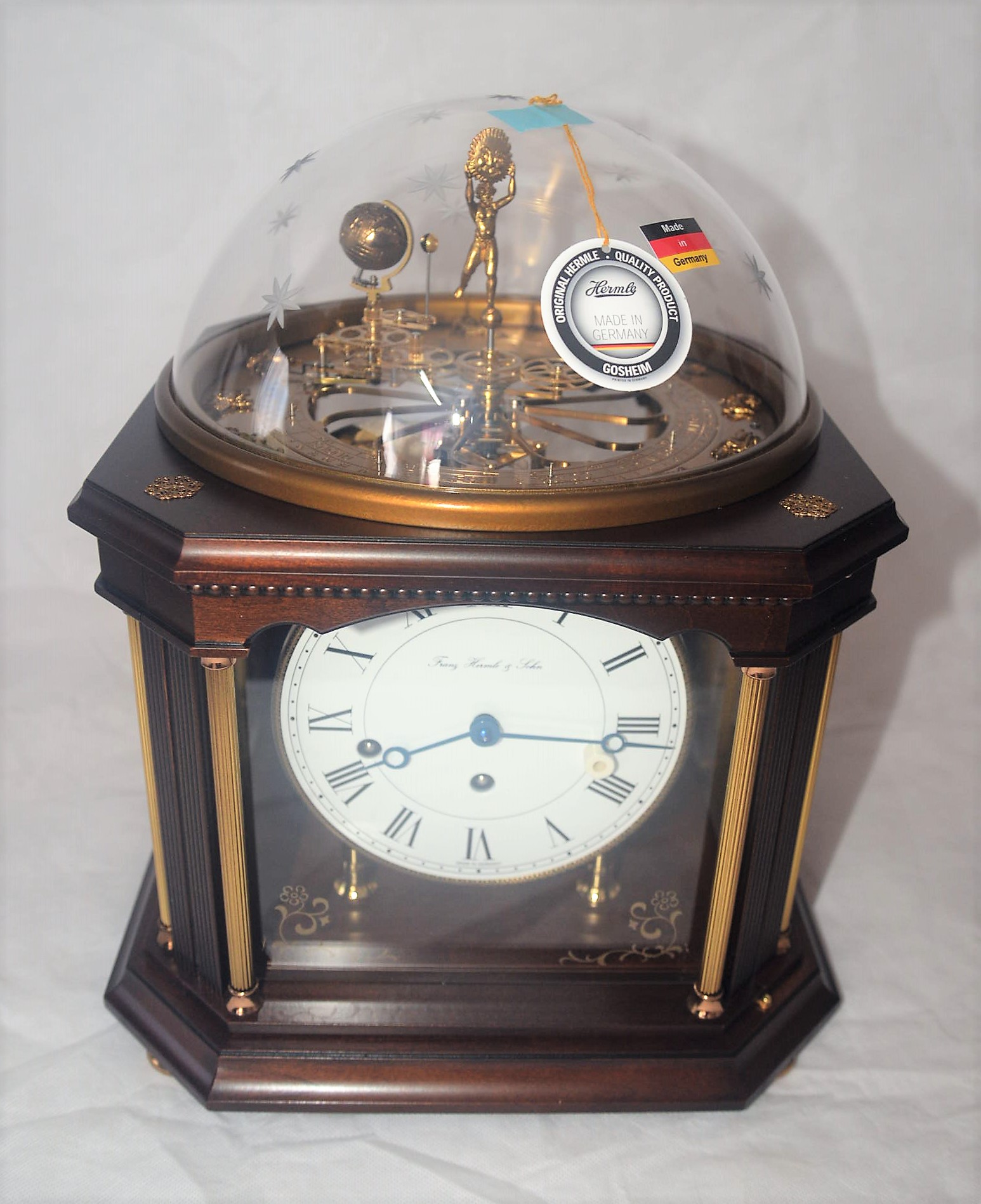 Hermle 22948Q10352 Tellurium III clock 38cm MIMIRROR