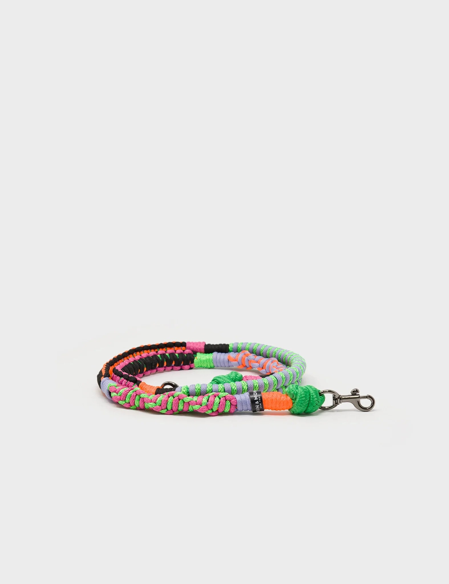Interchangeable Handwoven Shoulder Strap Biscay Green and Neon Colors