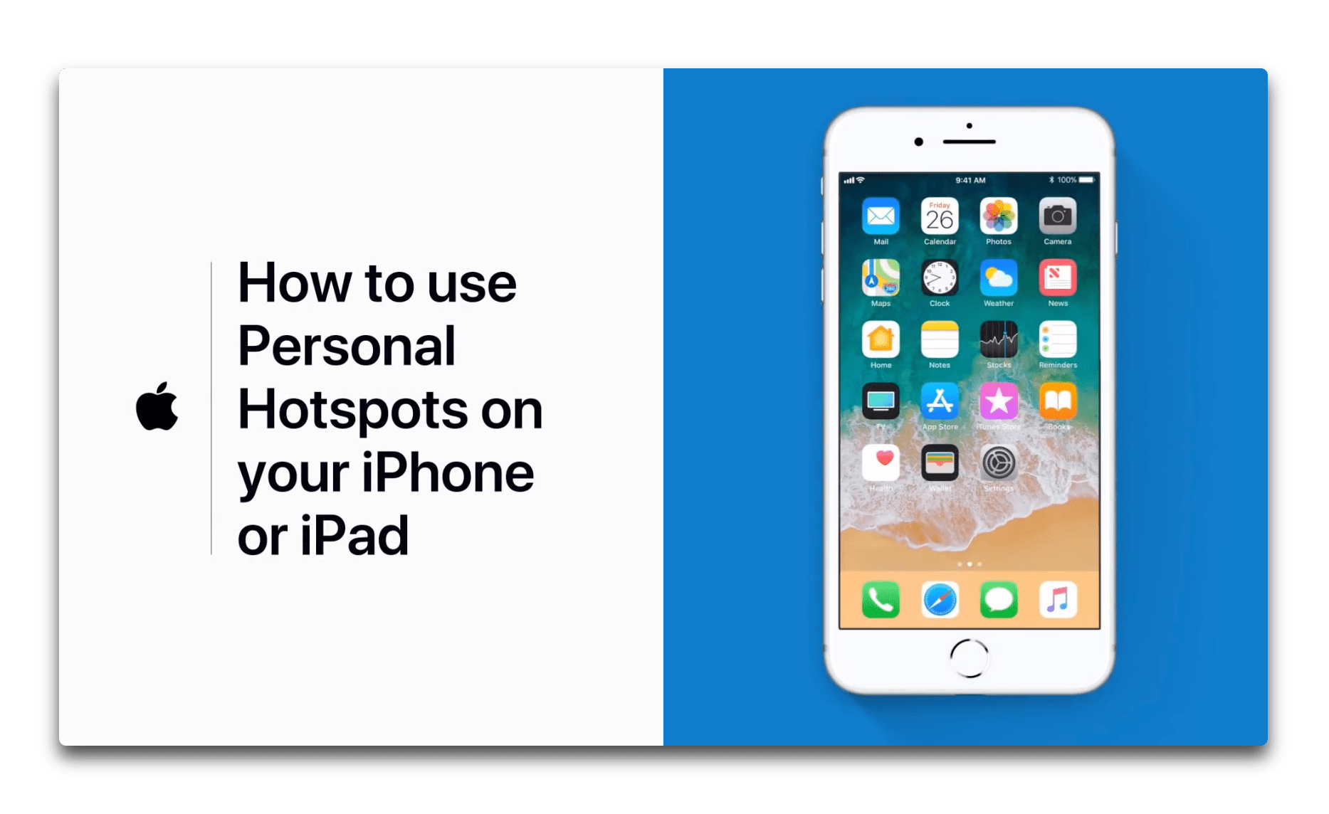 Apple Support、iPhoneまたはiPadでパーソナルホットスポットを使用する方法のビデオを公開 酔いどれオヤジのブログwp