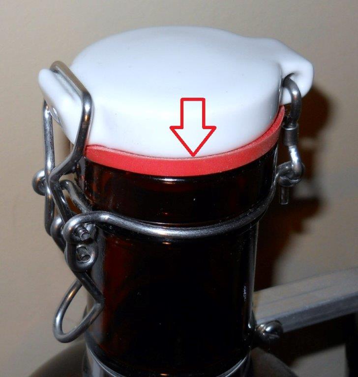 GROWLER GASKETS 2 GIANT 2" RED RUBBER FLIP TOP SEALS FITS 2 LITER BEER