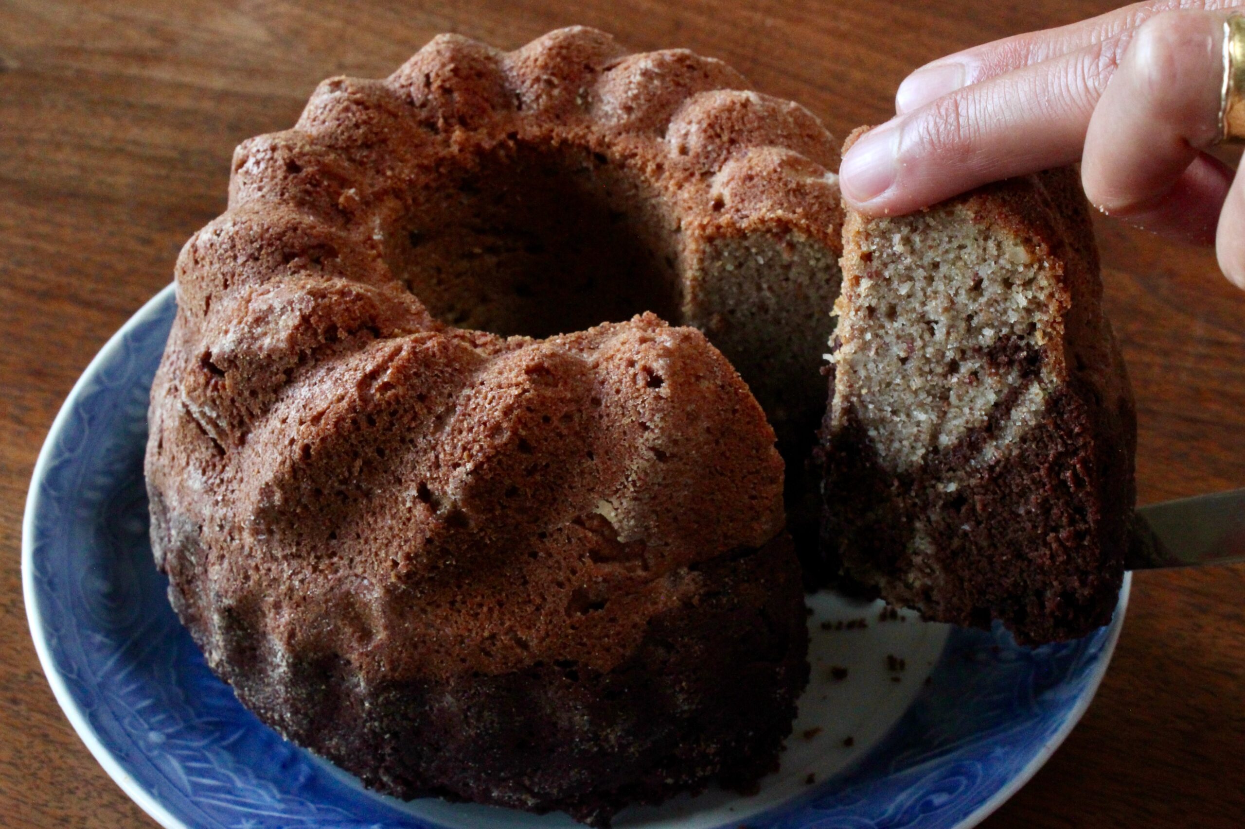 Vegan, SugarFree Marble Cake Marmor Gugelhupf