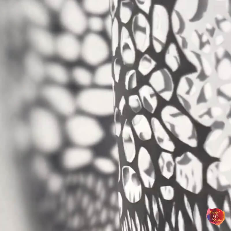 Paper cut close up Mindful Art Studio