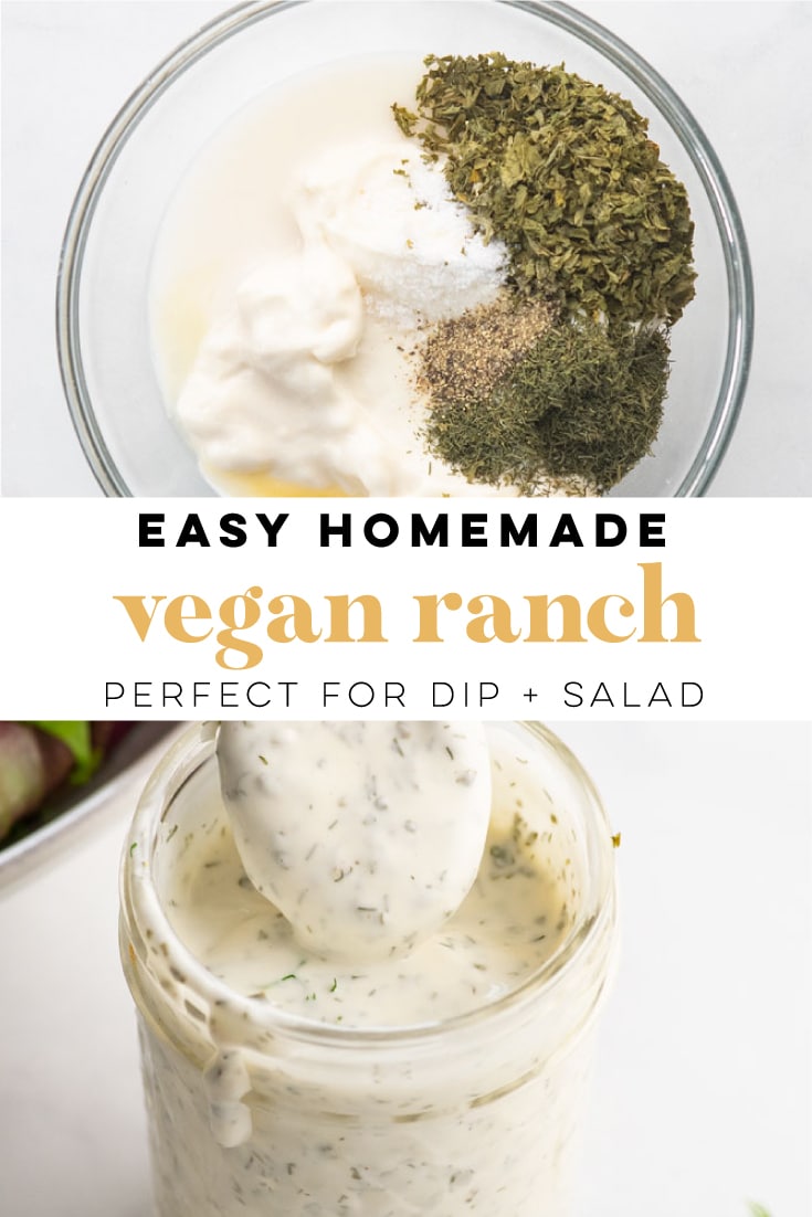Vegan Ranch Dressing Mindful Avocado