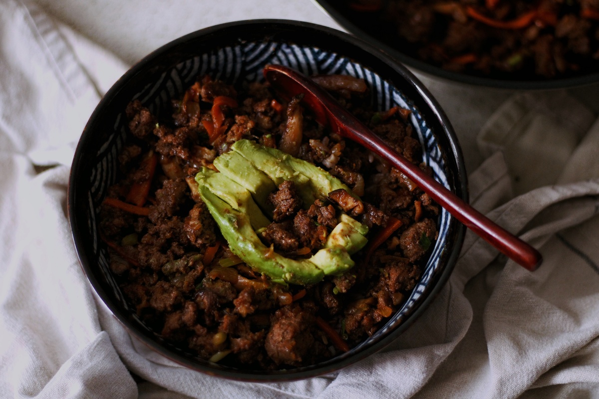 Asian Ground Beef Bowl MindFull Of Cooking