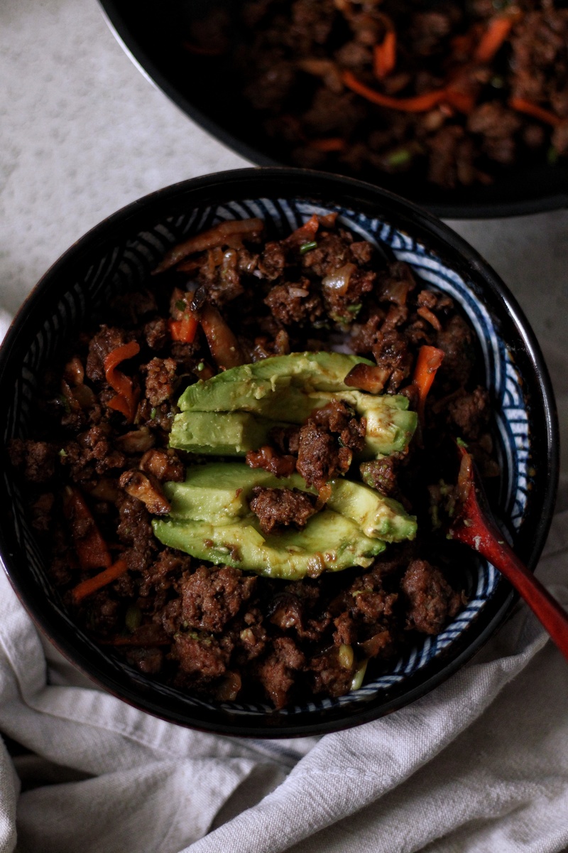 Asian Ground Beef Bowl MindFull Of Cooking
