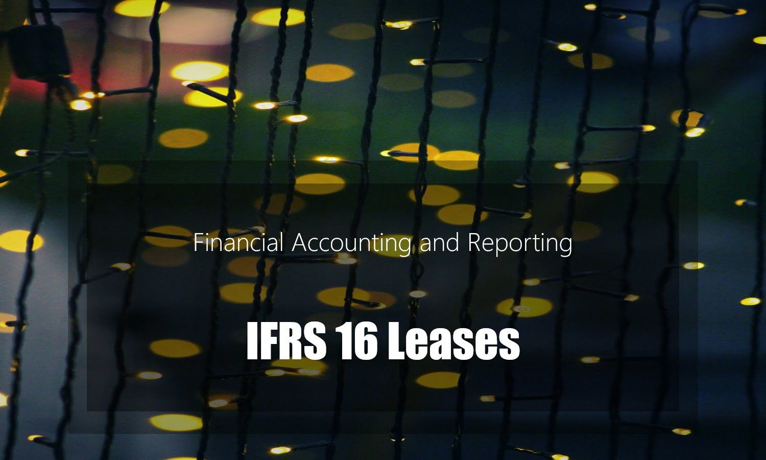 IFRS 16 Leases Summary with examples PDF