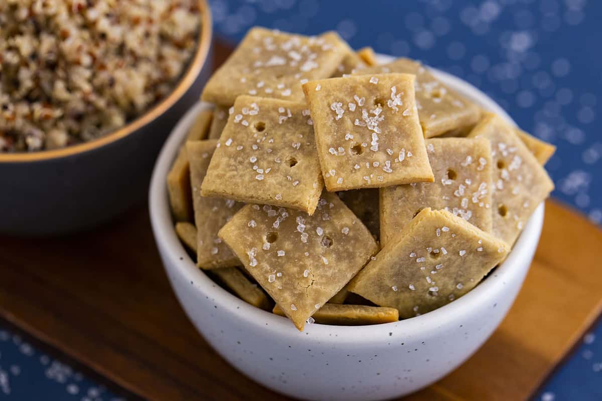 Homemade Quinoa Crackers Recipe Mind Over Munch