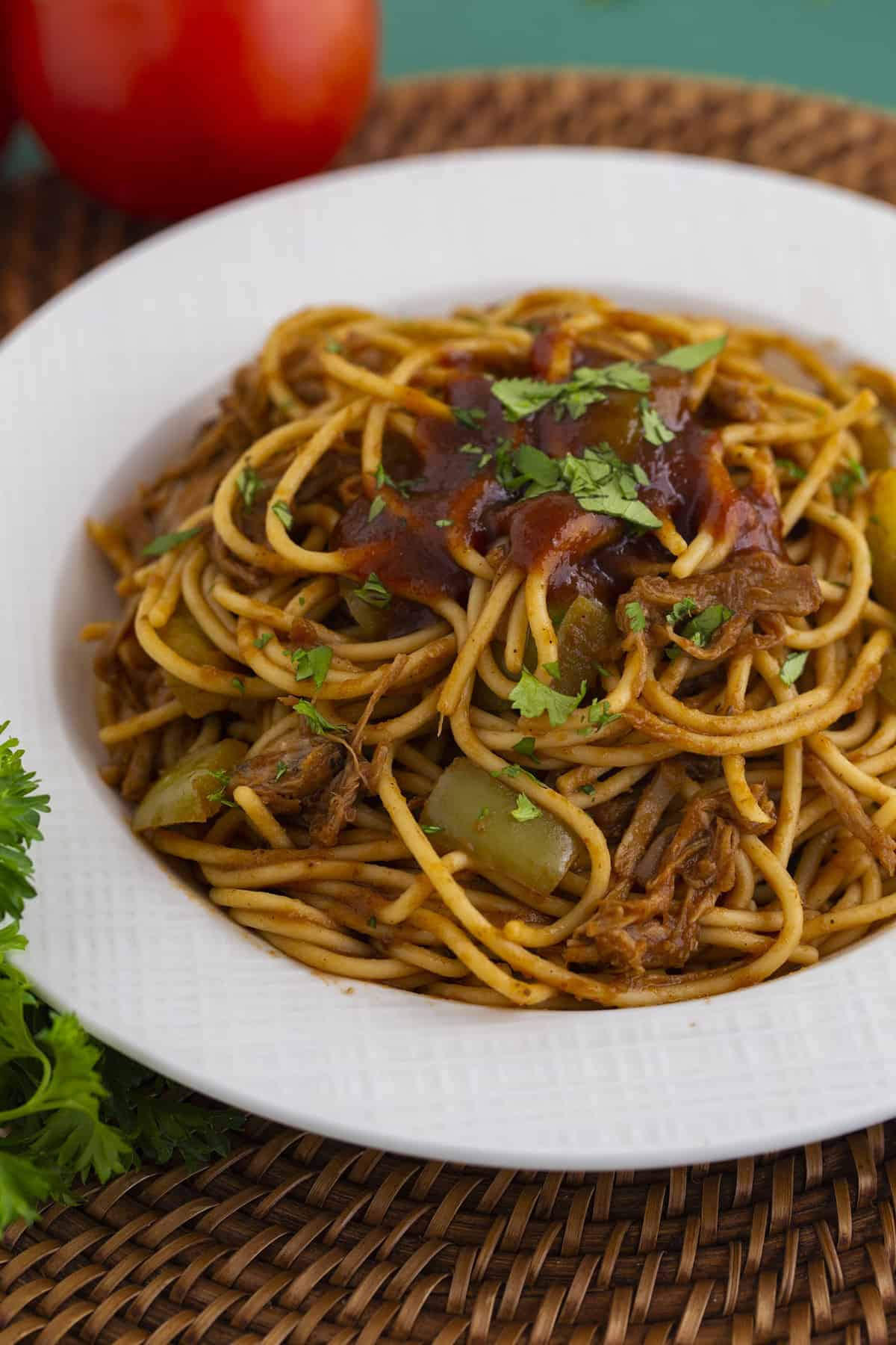 Easy BBQ Spaghetti Recipe Mind Over Munch