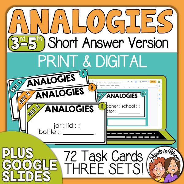 Analogies Anchor Charts Analogy Types And Examples Posters, 51 OFF