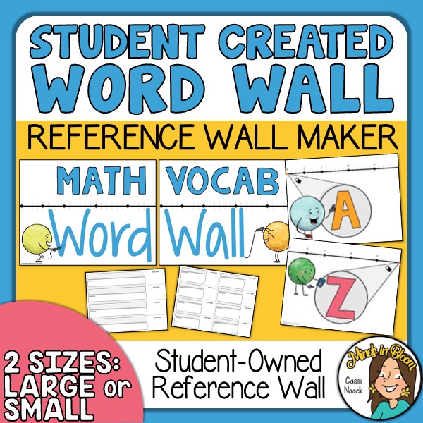 Student Created Word Wall StudentOwned Reference Wall Maker (2 Sizes