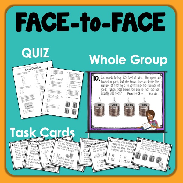 10 Question Assessment Long Division (Divide with 1Digit Divisors