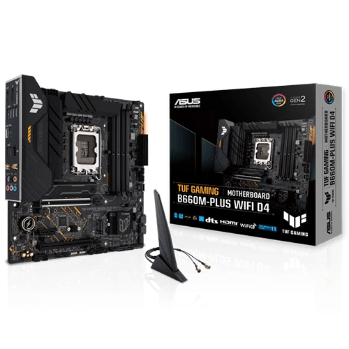 ASUS TUF GAMING B660MPLUS WIFI D4 ATX Motherboard