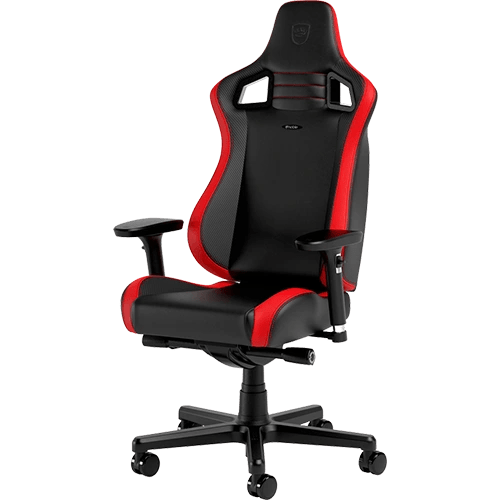 Shop Noblechairs EPIC Compact Gaming Chair Black/Carbon/Red