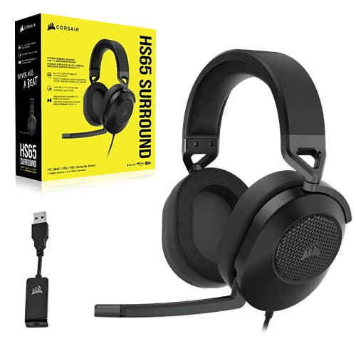 Corsair HS65 SURROUND Gaming Headset Shop Online Mind Tech
