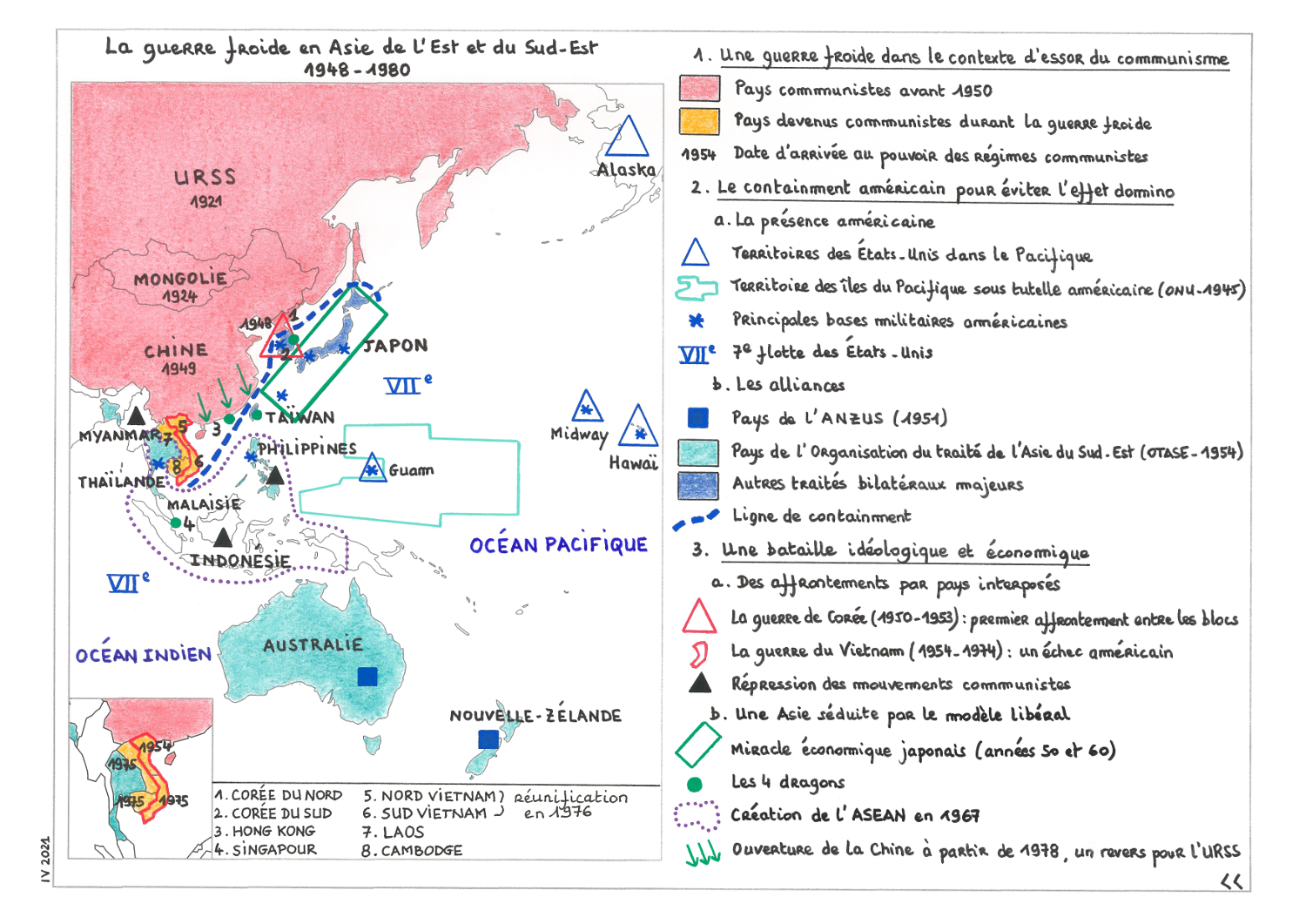 Les Acteurs De La Guerre Froide La guerre froide en Asie (1948 - 1980)