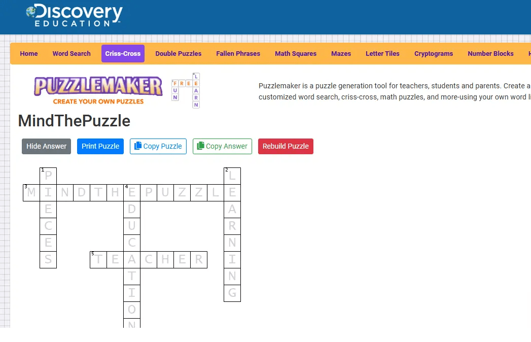 How to Create a Crossword Puzzle: Step-by-Step with Free Tools