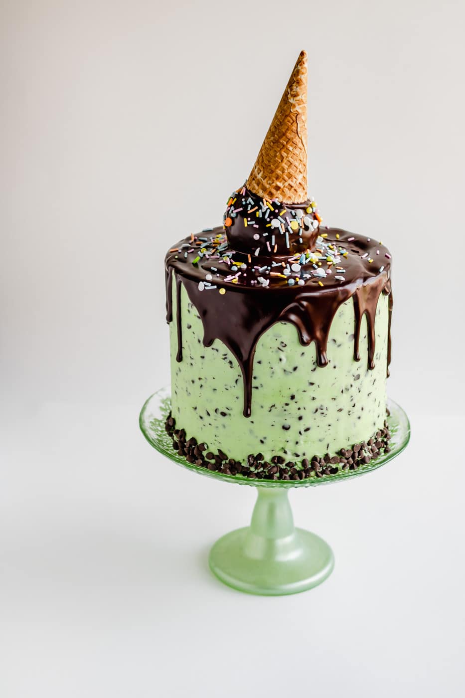 Mint Chocolate Chip Cake Mindycake