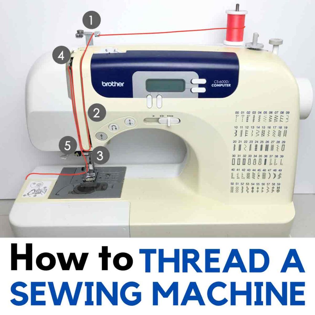 How to Thread a Brother Sewing Machine For Beginners (Detailed Pictures
